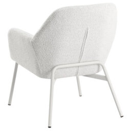 Beliani Armchair Jabro Fabric Off-White - thumbnail 6