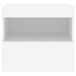 Berkfield Bedside Cabinets With Led Lights 2 Pcs White 50X40X45 Cm - thumbnail 9