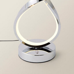 Valuelights Infinity Chrome Swirl Integrated Led Table Lamp - thumbnail 4