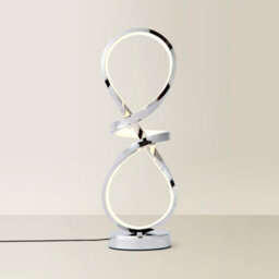 Valuelights Infinity Chrome Swirl Integrated Led Table Lamp - thumbnail 6
