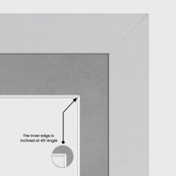 AK Frames 26X8 Silver Modern Multi Photo Frame With Mid Grey Mount - Holds 5 Apertures (5X) 6X4 Photos - thumbnail 7