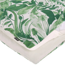 Beliani Duvet Cover Set Greenwood 155 X 220 Cm Sateen Cotton Green - thumbnail 6
