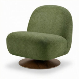 Furniturebox Uk Tilda Green Fabric Accent Chair - thumbnail 2