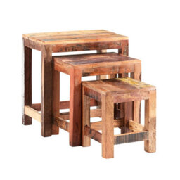 Worcester Coast Stylish Nest Of 3 Tables - thumbnail 3