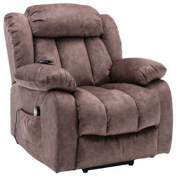 Btm Power Massage Lift Recliner Heat Vibration Elderly Heavy Duty Recliner Antiskid Fabric Overstuffed - thumbnail 8