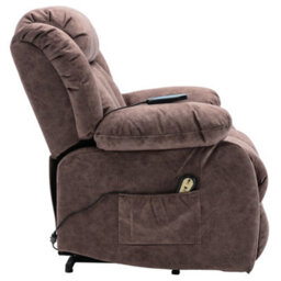 Btm Power Massage Lift Recliner Heat Vibration Elderly Heavy Duty Recliner Antiskid Fabric Overstuffed - thumbnail 9