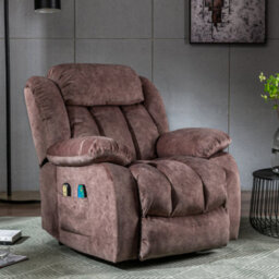 Btm Power Massage Lift Recliner Heat Vibration Elderly Heavy Duty Recliner Antiskid Fabric Overstuffed - thumbnail 3
