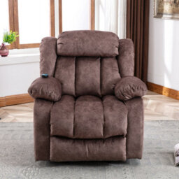 Btm Power Massage Lift Recliner Heat Vibration Elderly Heavy Duty Recliner Antiskid Fabric Overstuffed - thumbnail 6