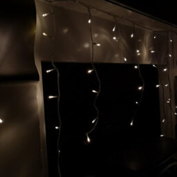 Samuel Alexander 8.8M 360 Led Christmas Snowing Iciclebrights Christmas Lights In Warm White On Clear Cable - thumbnail 5