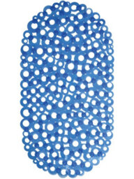 Showerdrape Otto Blue Anti Slip Pvc Bath Mat 69Cm X 36Cm