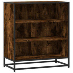 Walplus Sideboard Smoked Oak 68X35X76 Cm Engineered Wood And Metal - thumbnail 2
