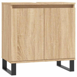 Walplus Bathroom Cabinet Sonoma Oak 58X33X60 Cm Engineered Wood - thumbnail 2
