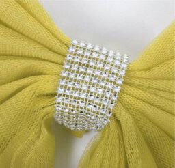 I Love Fancy Dress Large Gold Christmas Door Bow Diamante Decoration - Pack Of 3 - thumbnail 4