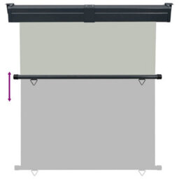 Walplus Balcony Side Awning Garden Sun Shade Canopy Gazebo For Back Door, Porch, Patio 165X250 Cm Grey - thumbnail 5