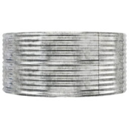 Berkfield Garden Planter Silver 447X140X68 Cm Powder-Coated Steel - thumbnail 4