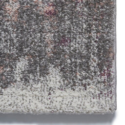 Ivory/rose Modern Easy To Clean Abstract Rug For Dining Room-120Cm X 170Cm - thumbnail 4
