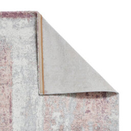 Ivory/rose Modern Easy To Clean Abstract Rug For Dining Room-120Cm X 170Cm - thumbnail 7