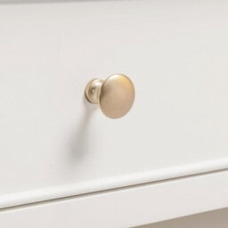 Furniturebox Uk Belle 2 Drawer Solid Oak Wood And Cream Console Table - thumbnail 6