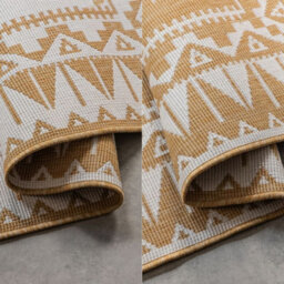 The Rugs Dynamic Reversible Indoor & Outdoor Rug Polypropylene Oriental Rug In Yellow - thumbnail 3
