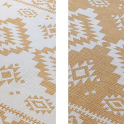 The Rugs Dynamic Reversible Indoor & Outdoor Rug Polypropylene Oriental Rug In Yellow - thumbnail 2