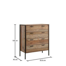 4 Drawer Chest Of Drawers Storage Chest For Bedroom - thumbnail 2