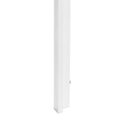 Wyld and Coco Aura Home Dining Table, Natural Wood-Look Mdf Top With White Metal Base, 120 X 70 Cm - thumbnail 6