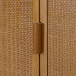 Teamson Home Hatteras Bathroom Wall Cabinet Rattan Doors, Natural - thumbnail 9