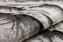 Silver Grey Abstract Modern Funky  Rug Easy To Clean Living Room Bedroom And Dining Room -80 X 240Cmcm (Runner) - thumbnail 4