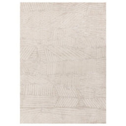 Cream Modern Easy To Clean Abstract Dining Room Bedroom And Living Room-160Cm X 230Cm - thumbnail 1