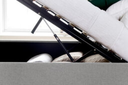 Bedmaster Wilson Grey Fabric Ottoman Bed And Cotswold 3000 Pocket Sprung Natural Mattress Double - thumbnail 6