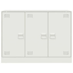 Vidaxl Sideboard White 99X39X73 Cm Steel - thumbnail 6
