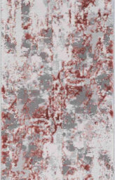 Styra Modern Living Room Rug - Abstract Area Rugs Pink - Runner 60X220 Cm - thumbnail 1
