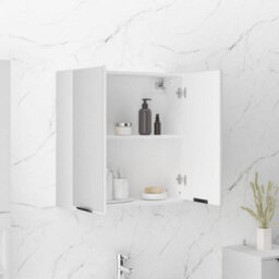 Vidaxl Bathroom Mirror Cabinet White 64X20X67 Cm - thumbnail 4