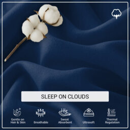 Lazzaro Premium 100% Egyptian Cotton Pillowcases 300 Thread Count 4 Pack Breathable Ultrasoft - thumbnail 5