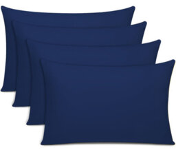 Lazzaro Premium 100% Egyptian Cotton Pillowcases 300 Thread Count 4 Pack Breathable Ultrasoft - thumbnail 1