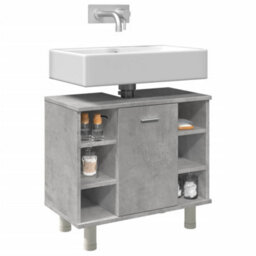 Vidaxl Bathroom Cabinet Concrete Grey 60X32X53.5 Cm Engineered Wood - thumbnail 1