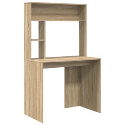 Walplus Desk With Shelf Sonoma Oak 91 X 50 X 149 Cm Engineered Wood - thumbnail 2