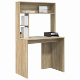 Walplus Desk With Shelf Sonoma Oak 91 X 50 X 149 Cm Engineered Wood - thumbnail 3