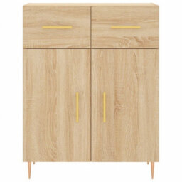 Berkfield Highboard Sonoma Oak 69.5X34X180 Cm Engineered Wood - thumbnail 8