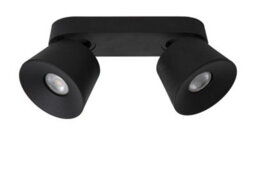 Lucide Trigono Modern Twin Ceiling Spotlight - 2Xgu10 - Black - thumbnail 3