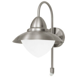 Ip44 Outdoor Offset Wall Light With Pir Sensor - Stylish Stainless Steel Design - thumbnail 1