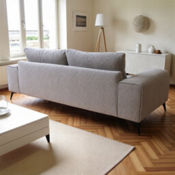 Abakus Direct Venice 3 Seater Sofa In Light Grey With Deep Seats And Extra-Wide Padded Arms - thumbnail 7