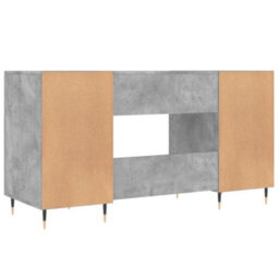 Berkfield Desk Concrete Grey 140X50X75 Cm Engineered Wood - thumbnail 8