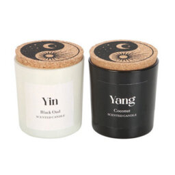 Set Of 2 Yin Yang Black Oud And Coconut Candles - thumbnail 3