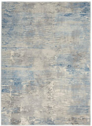 Grey Blue Modern Easy To Clean Abstract Rug For Living Room, Bedroom - 160Cm X 221Cm - thumbnail 8