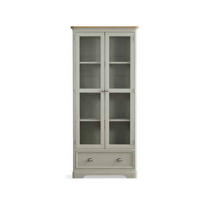 Furniture 48 Ashton Soft Green Painted Glazed Display Cabinet