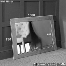 The Furniture Market Solid Oak Large Wall Mirror 108Cm X 78Cm - Natural Oak Finish - thumbnail 5