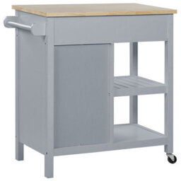 Beliani  Kitchen Trolley Genoa Grey - thumbnail 7