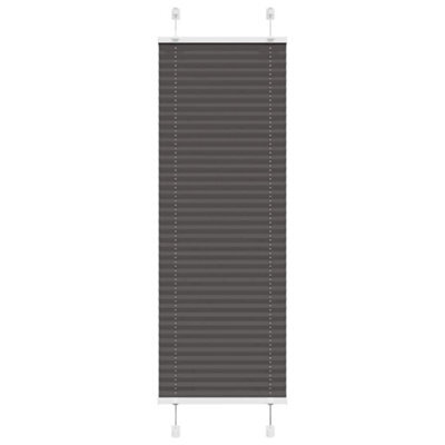 Walplus Pleated Blind Black 45X150 Cm Fabric Width 44.4 Cm Polyester - image 1
