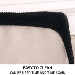 Waterproof And Washable Polyester Sofa Covers, Breathable Covers For Home Furniture, Black Protection (Single Seat) - thumbnail 5